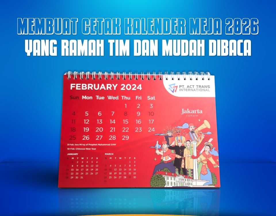 Cetak Kalender Meja Jakarta