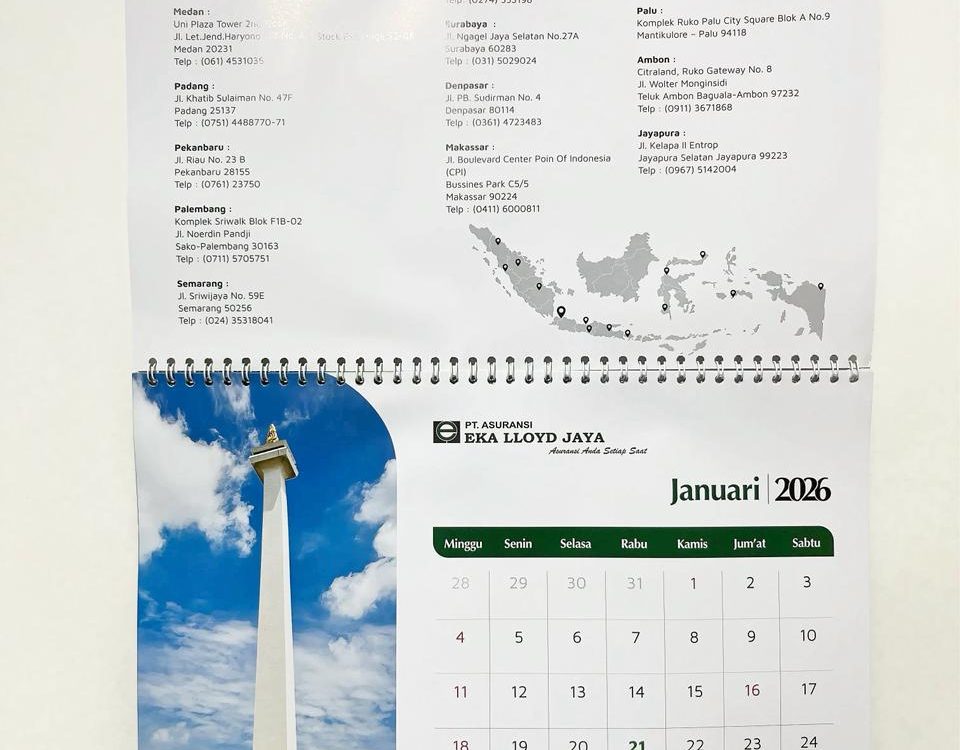 Cetak Kalender EKA LLOYD JAYA