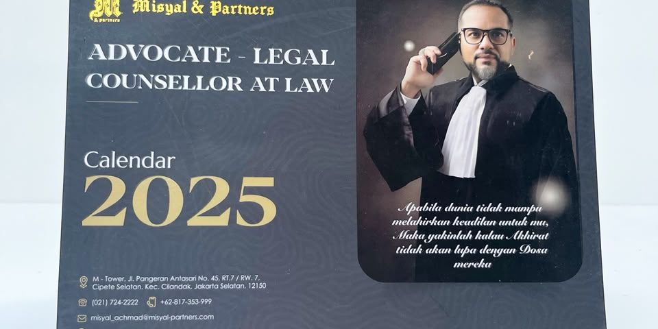 Cetak Kalender Meja Custom Misyal & Partners