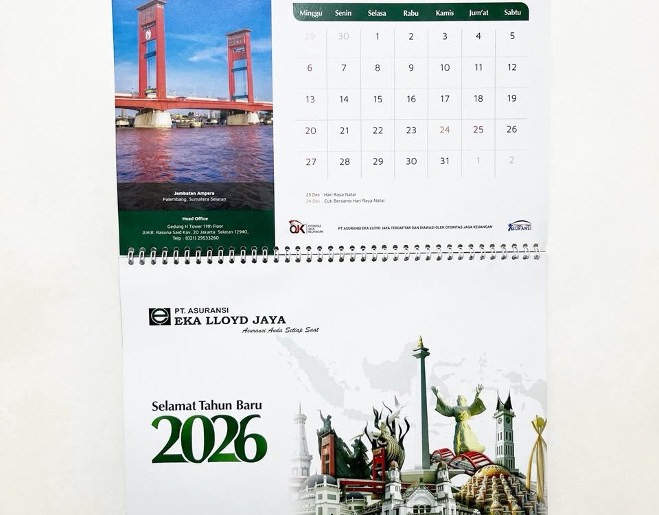 Cetak Kalender Dinding Custom