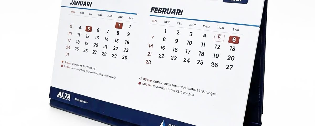 Cetak Kalender Meja Alta